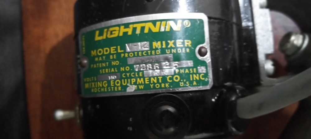 Lightnin Overhead Ring Stand Mixer Model V-12 V12 110V Tested