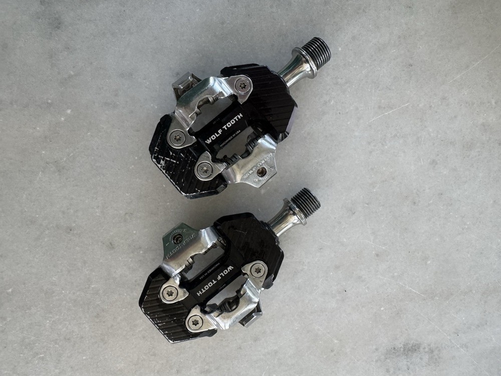 Wolf Tooth CTRL Trail Clipless Pedals - SPD - Purple - Made in USA Used