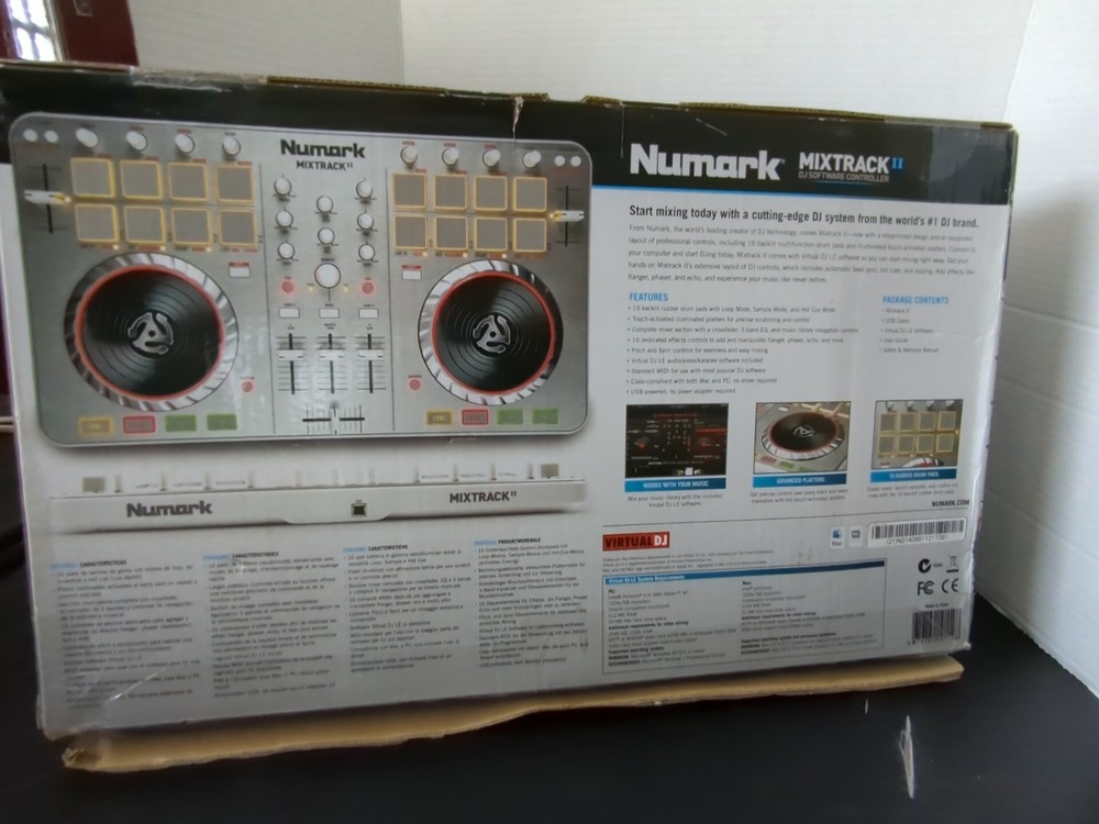 Numark Mixtrak II 2 Channel USB DJ Software Controller Deck Control Double