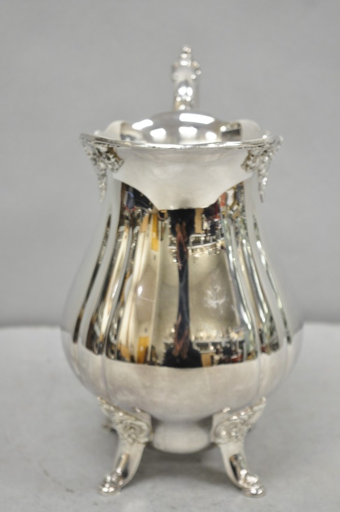 Vintage Baroque by Wallace 267 Silver Plated Footed Lemonade Water Pitcher