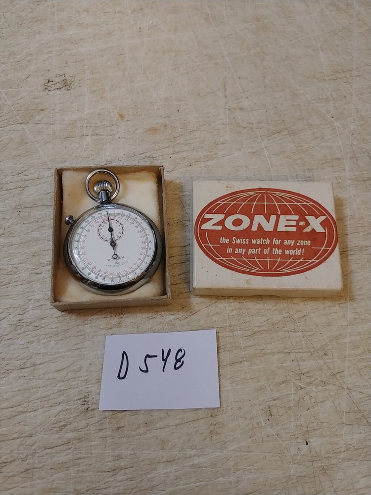 SWISS MADE ZONEX POCKET WATCH WITH BOX