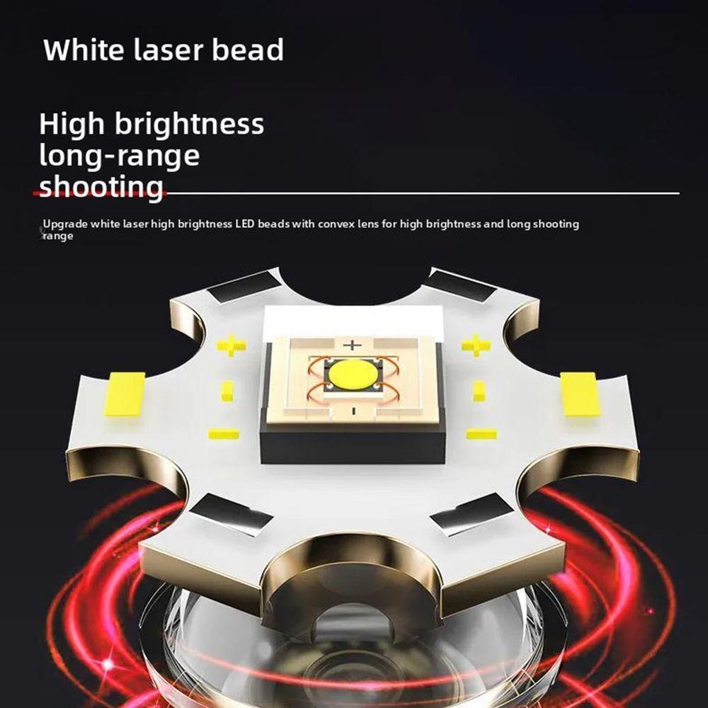 Super Bright LED Headlamp USB-Rechargeable Headlight Flashlight Lot K6