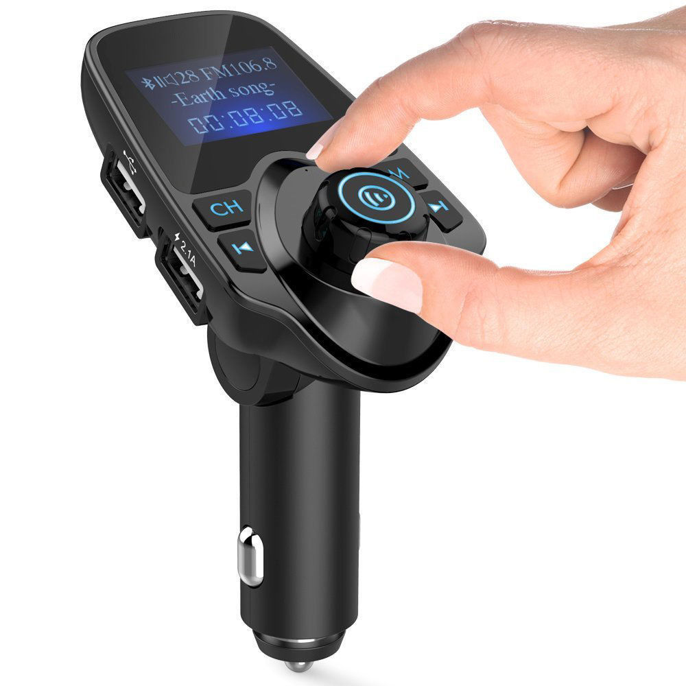 Bluetooth Car FM Transmitter Wireless Radio Adapter Dual USB Charge For iPhone 6