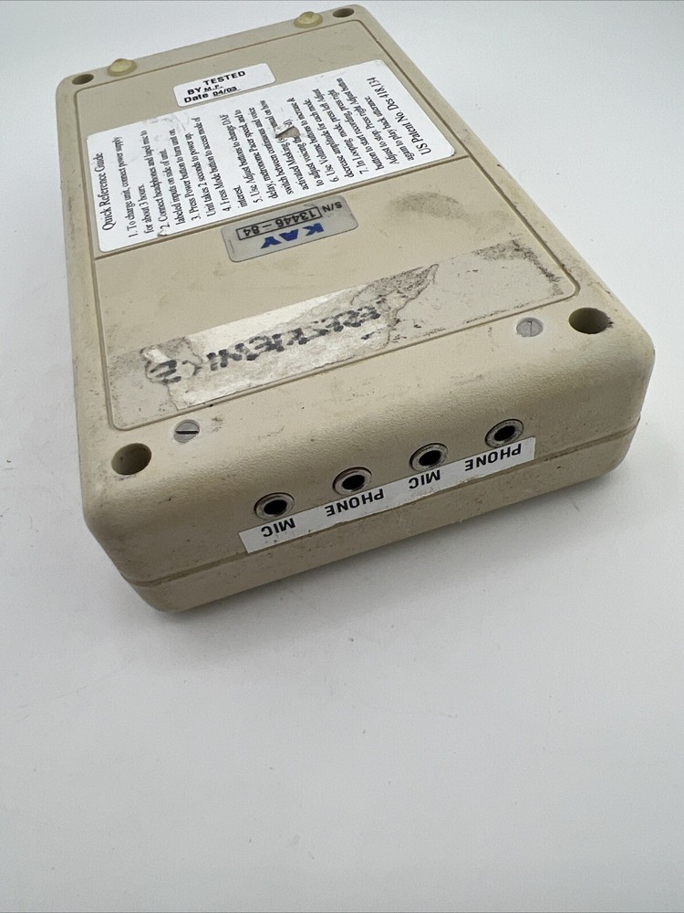 KAY Microphone Pro Audio Facilitator Processor Model 3500 No Power Cord/Accessor
