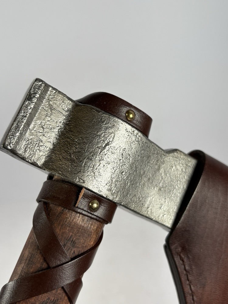 NedFoss 16 inch Viking Tomahawk Axe Sharp Bearded Axe Handle Loose