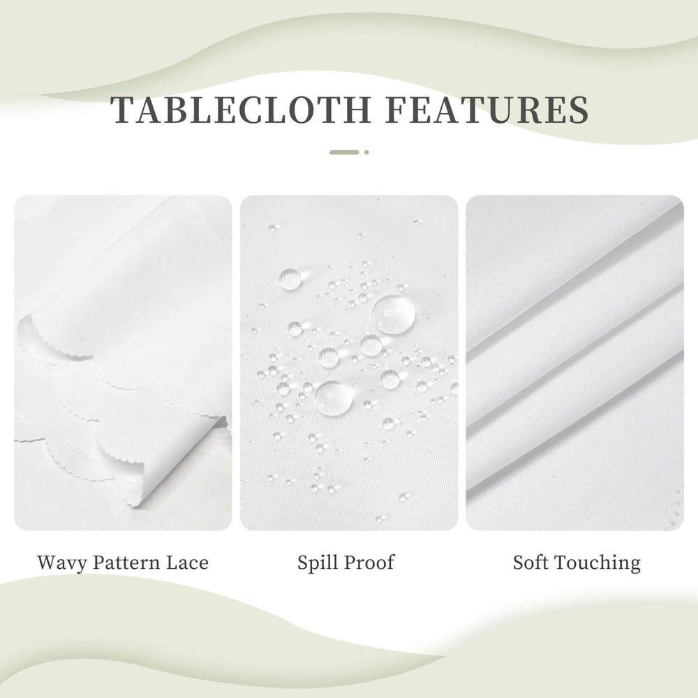 Coffee Theme Rectangle Tablecloths Latte Coffee Table Cloths Dacorative Kitch...