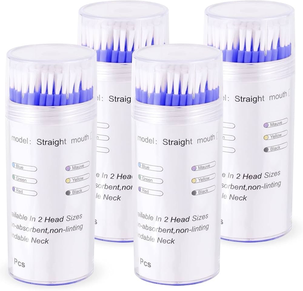 400Pc Dental Use Disposable Micro Brush Bendable Applicators Waterproof Brush