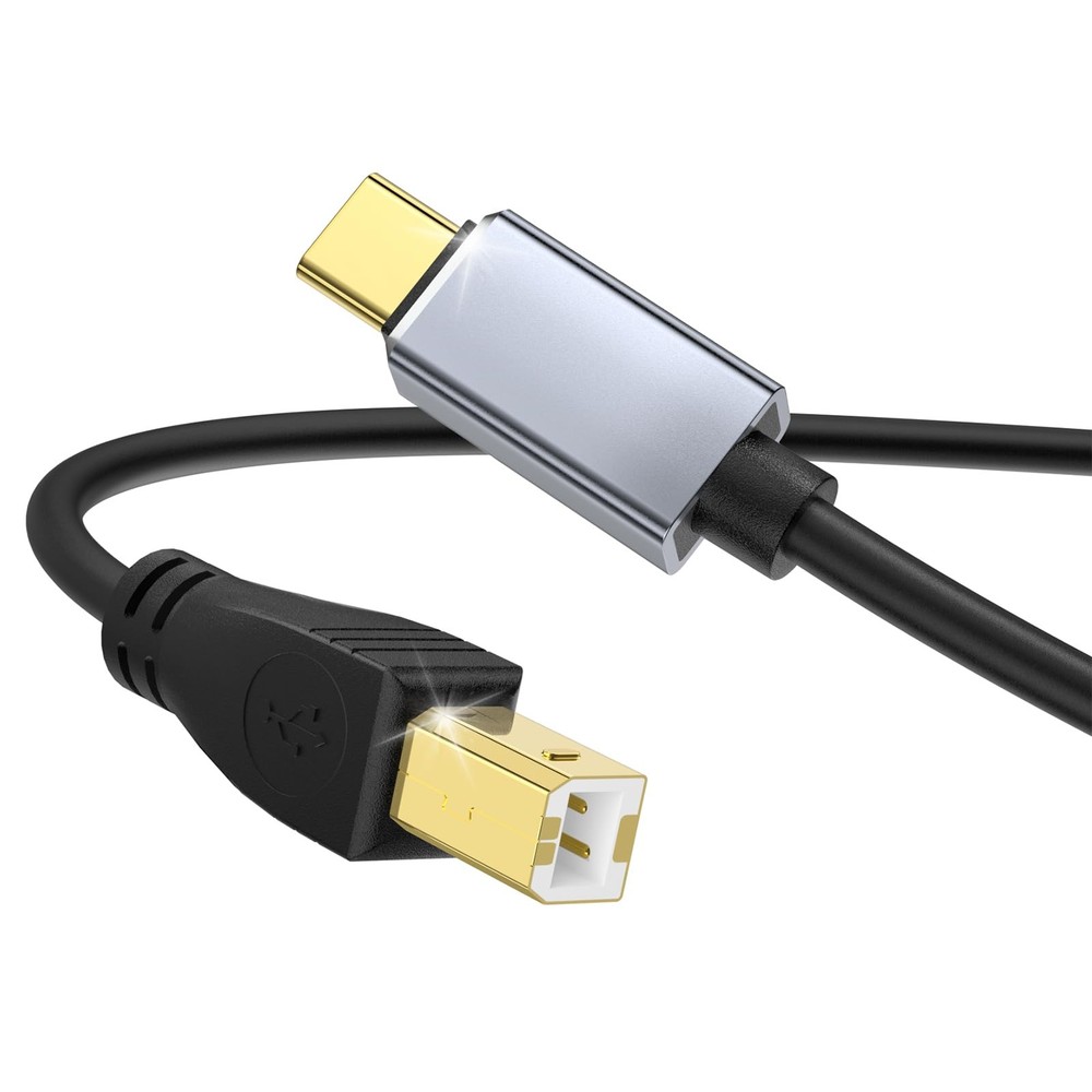 USB C MIDI Cable, Type C to USB 2.0 MIDI Interface Cable for Midi Controller,...