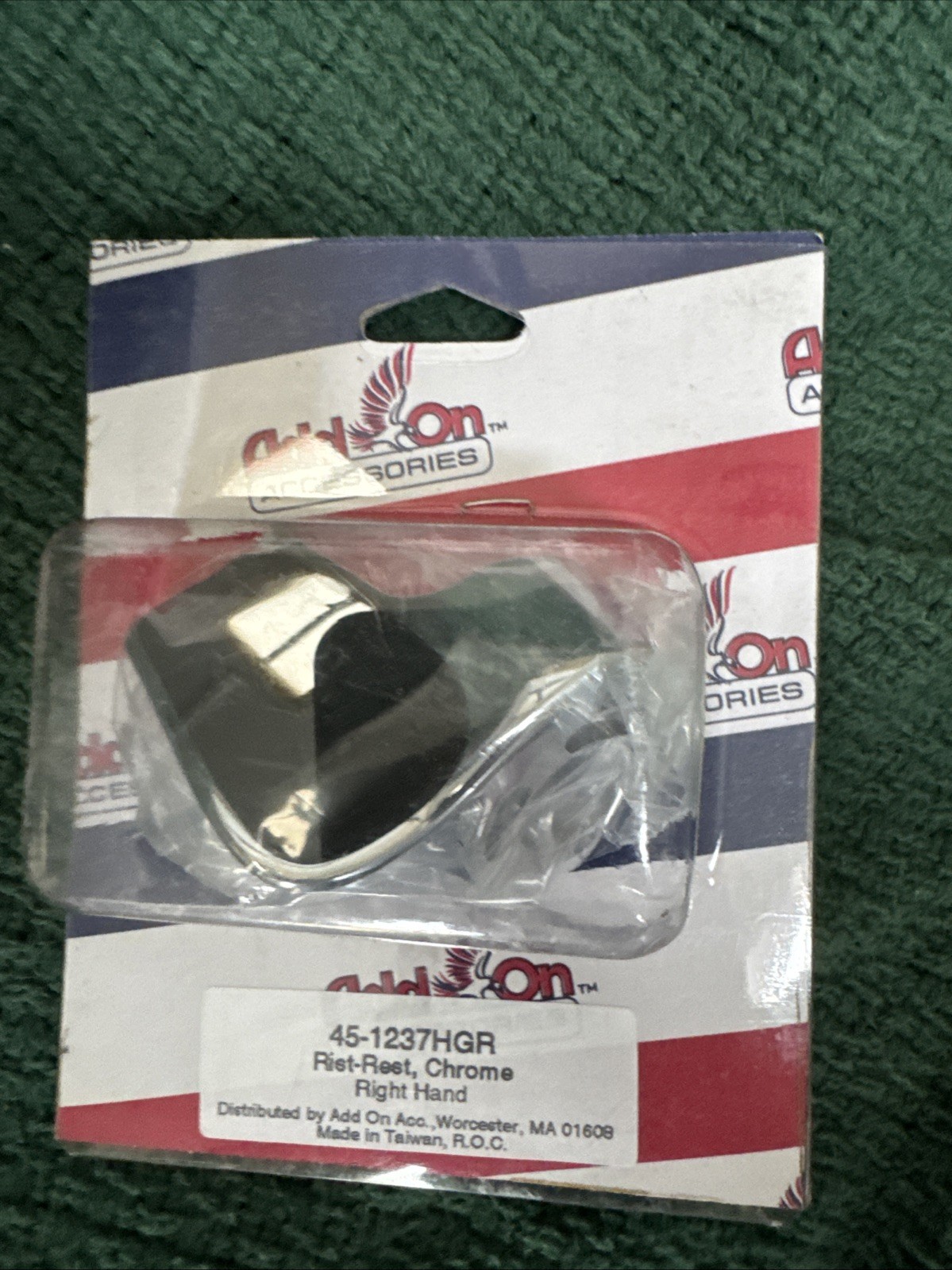 Chrome Wrist Rest for GL1800 Goldwing (45-1237HGR) By AddOn Right Hand