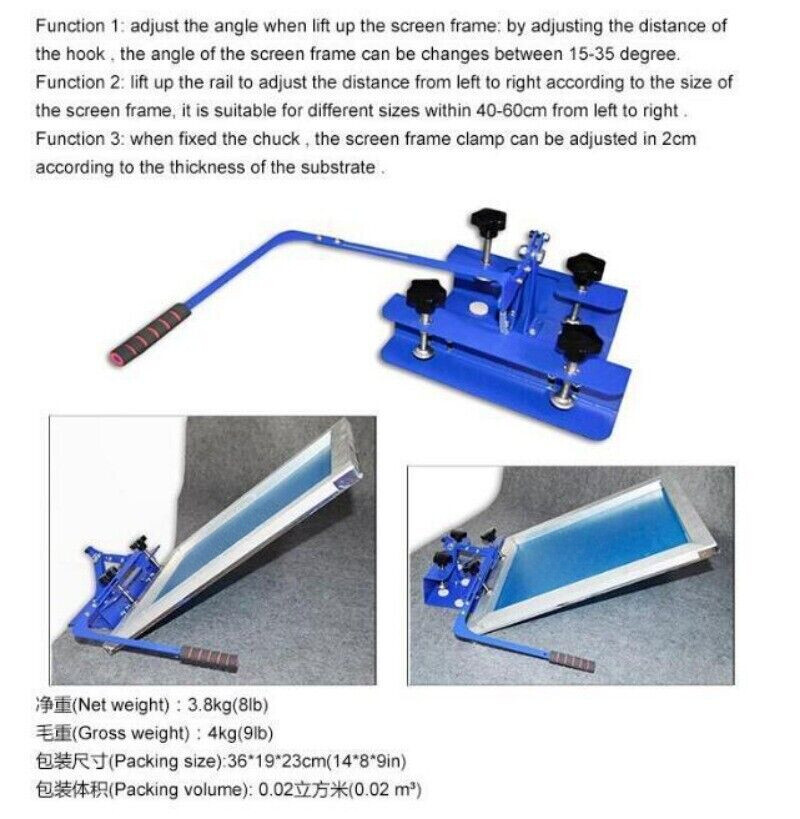 Desktop Fixed Table Edge Clamping One Piece Collet Silkscreen Collet Tool