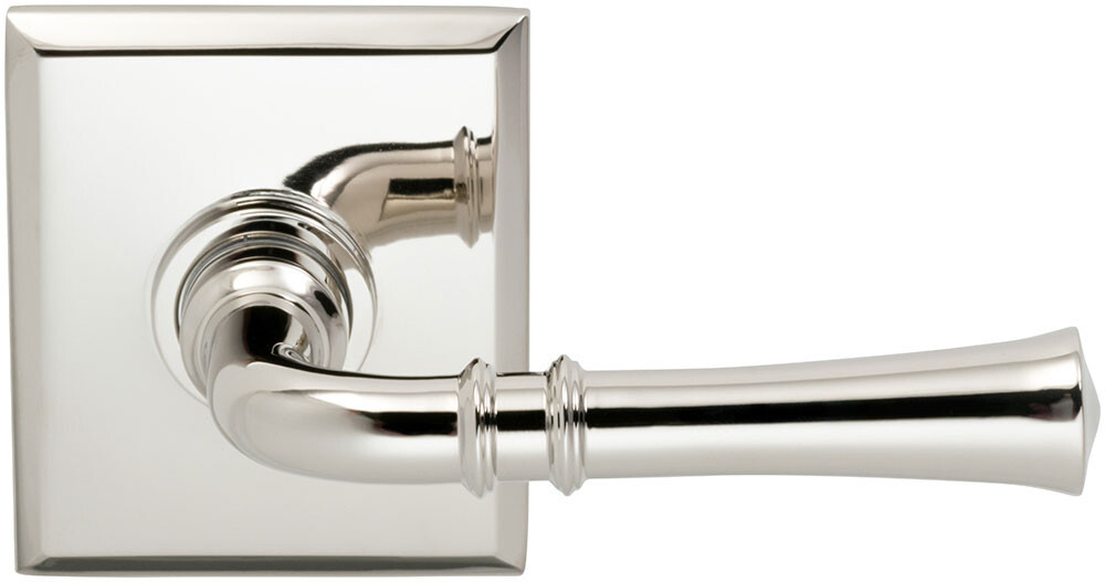 Omnia 785RT 238F PA US14 Passage Set Rectangular Rosette Polished Nickel