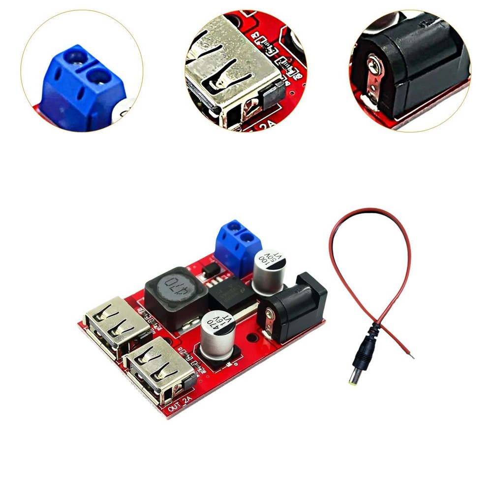 Stepdown Module 9V, 12V, 24V, 36V to 5V Versatile Adjustable Converter