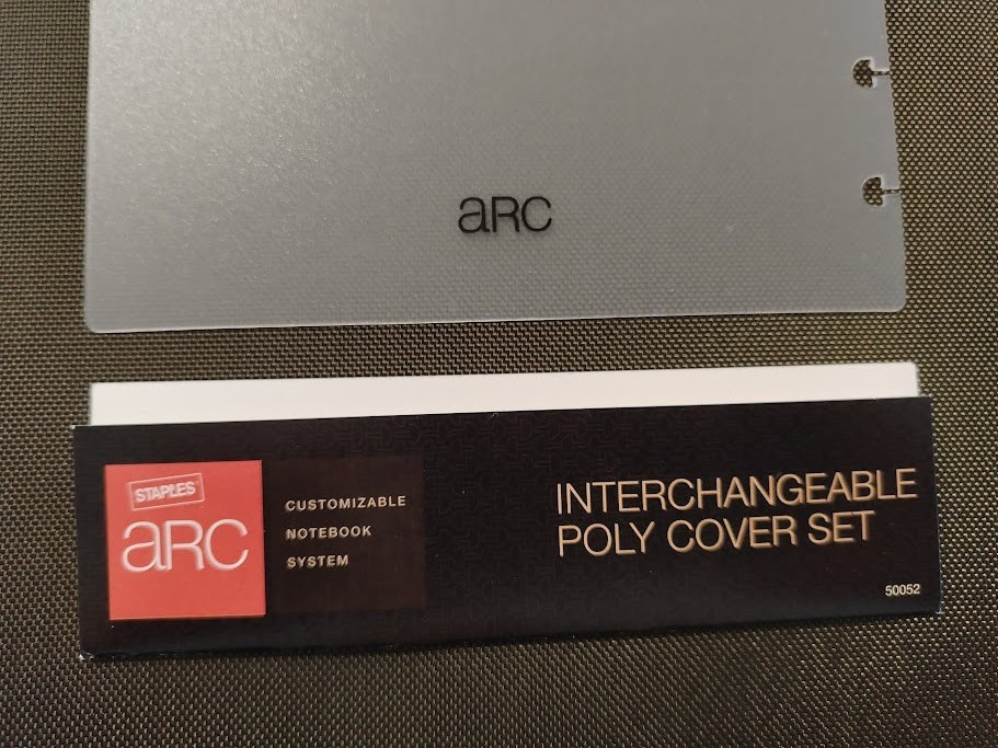ARC Poly Cover Set 50052 Customizable Notebook System Staples Transparent Covers
