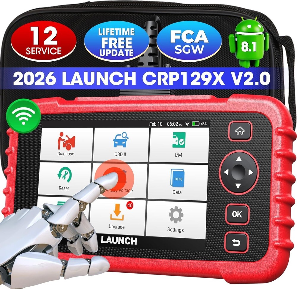 2026 LAUNCH CRP129X V2.0 OBD2 Scanner Engine SRS ABS SAS TPMS Diagnostic Tool @!