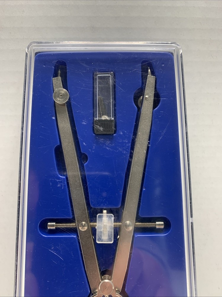 ALVIN Compass Basic-Line 504 New Sealed ~ Vintage Drafting ~ Made in W. Germany