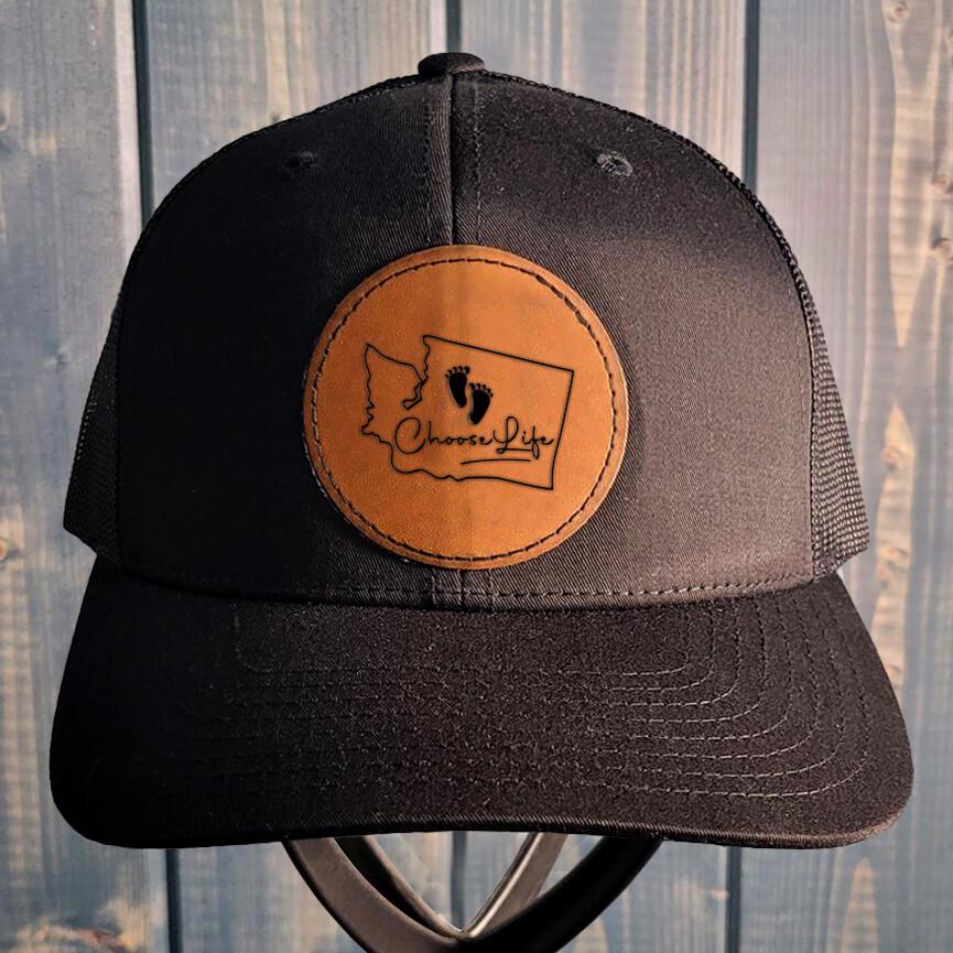 Washington Leather Patch Hat Pro-Life Hat