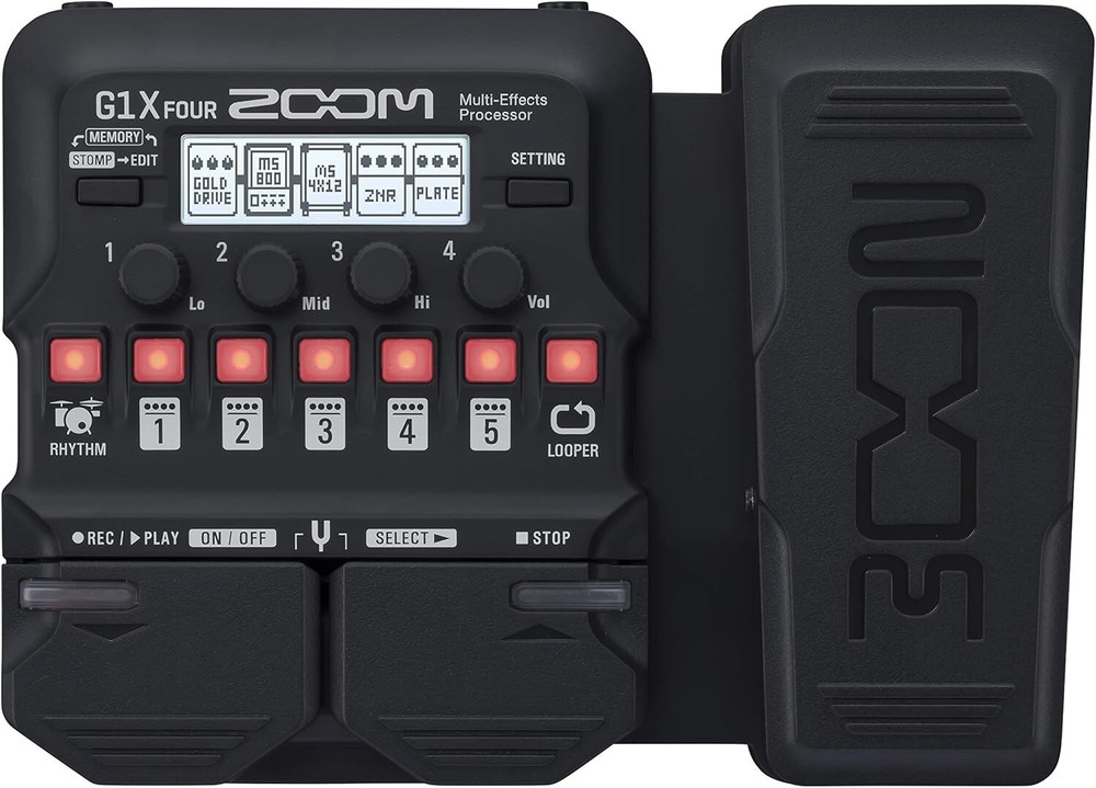 Battery-Powered Multi-Effects Processor with 70+ Sounds and Expression Pedal