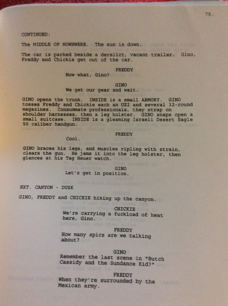 ORIGINAL SCRIPT VENDETTA 1996 DRAFT SUZANNE MUSTACICH ROGER LOWENSTEIN