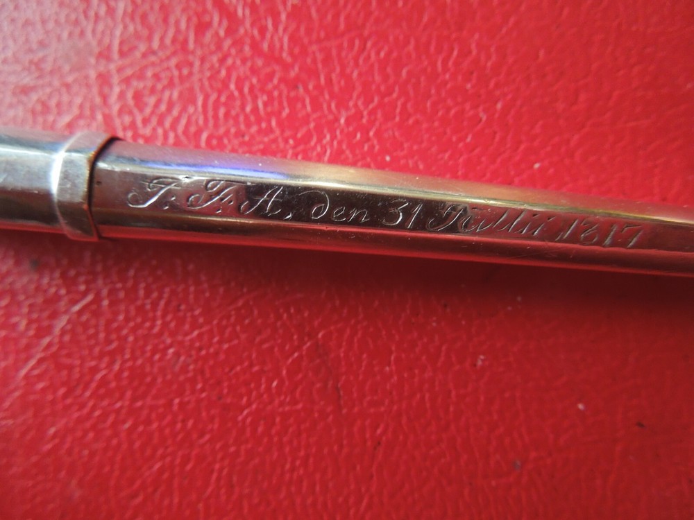 J6300 ANTIQUE DUTCH DATED 1817 833 SILVER Needle Case See Description