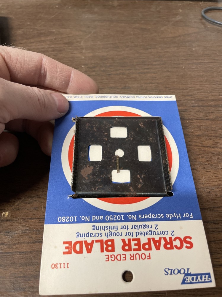 Hyde Tools 11130 4-Edge Scraper Replacement Blade 2-1/2"