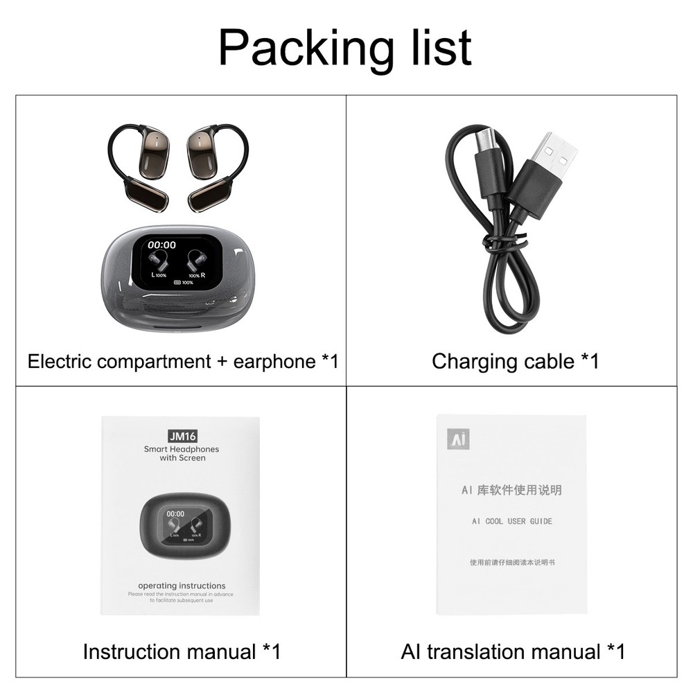 Bluetooth Translator Earbuds 135+ Language Two Way Real Time Smart Translation.