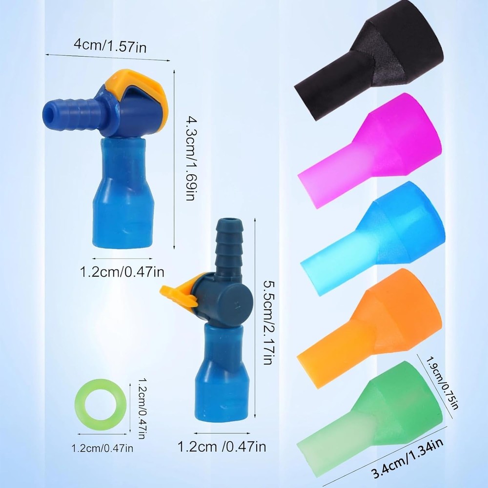 5pcs Bite Valve Replacement for Camelbak, Hydration Pack Mouthpiece with 1 Angle