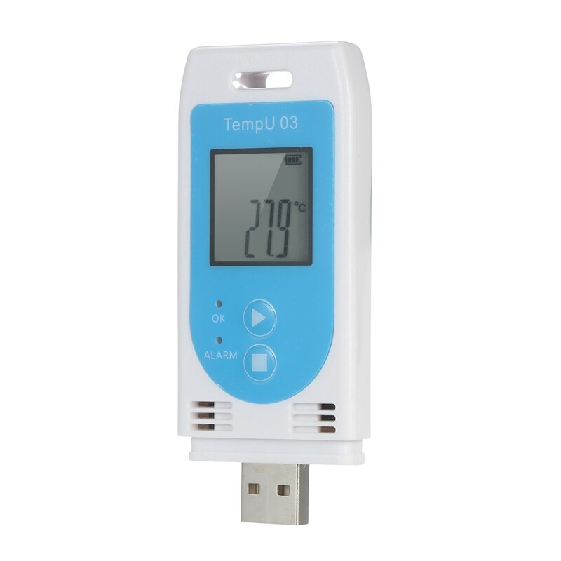 2X (TempU 03 USB Data Logger for Temperature and Humidity, Reuse3973-