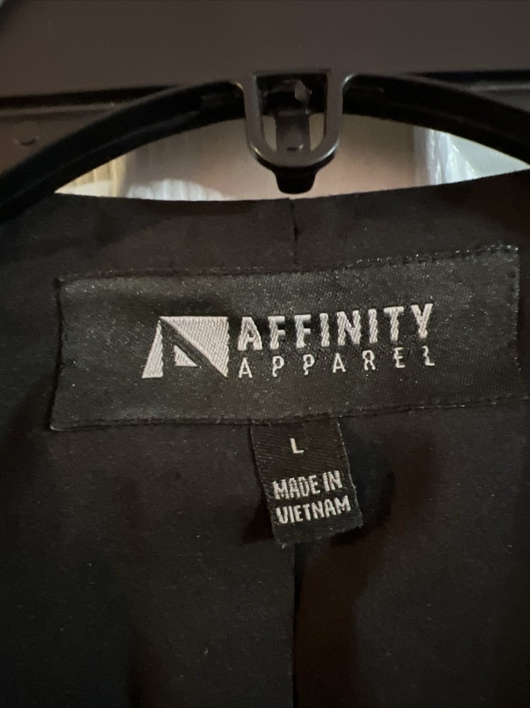 Affinity Apparel Suit Vest Size Large Dark Blue