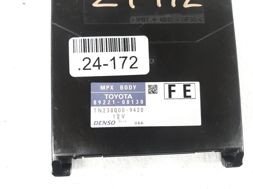 2017 Toyota Sienna Multi Plex Network Computer Module Unit 89221-08130 *Le