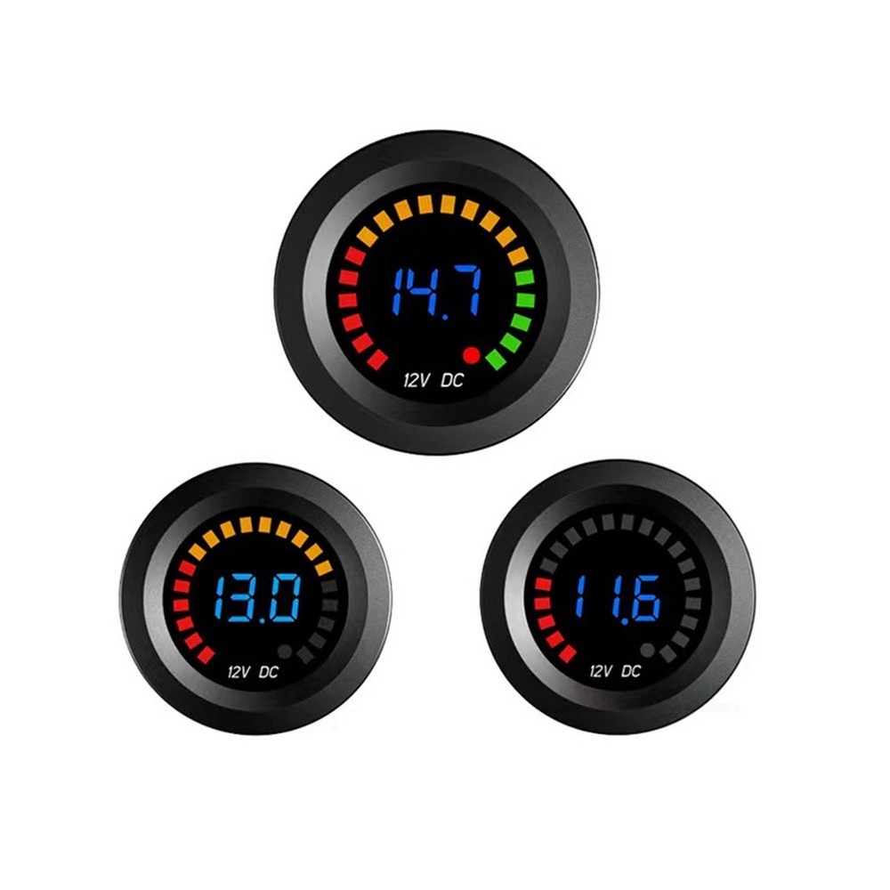 DC 12V Universal Car Motorcycle Boat LED Digital Voltmeter Panel Volt Meter 7042