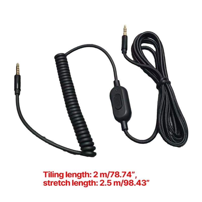 Headphone Cable Inline Mute Control Replacement for A10/A30/A40/A50