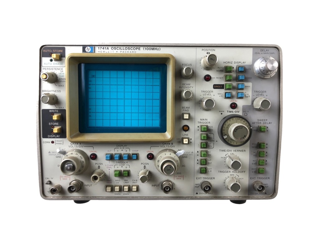 Hewlett Packard 1741A Oscilloscope (100 mHz) Untested No Cord