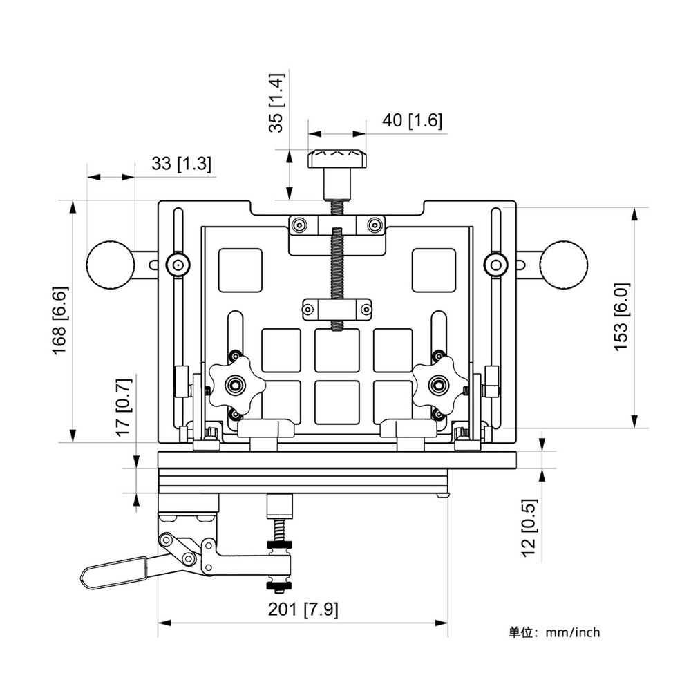 Adjustable Table Saw Vertical Push Handle Woodworking Backer Backplate Clip Kit