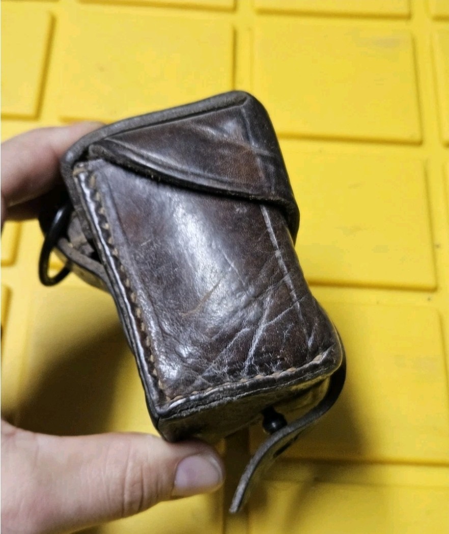 Mauser ammo ammunition pouch leather ww ii ww i 8mm k98 rare Spanish German