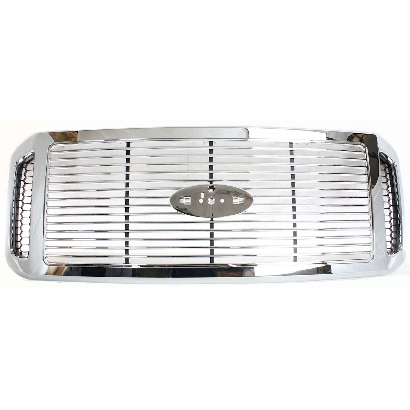Grille For 2006-2007 Ford F-250 Super Duty F-350 Super Duty Chrome Plastic