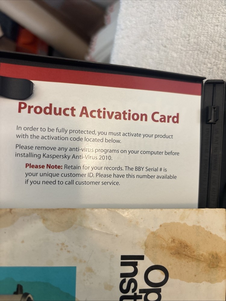 Kasperslab Anti-Virus Software PC Protection Netbook Compatible