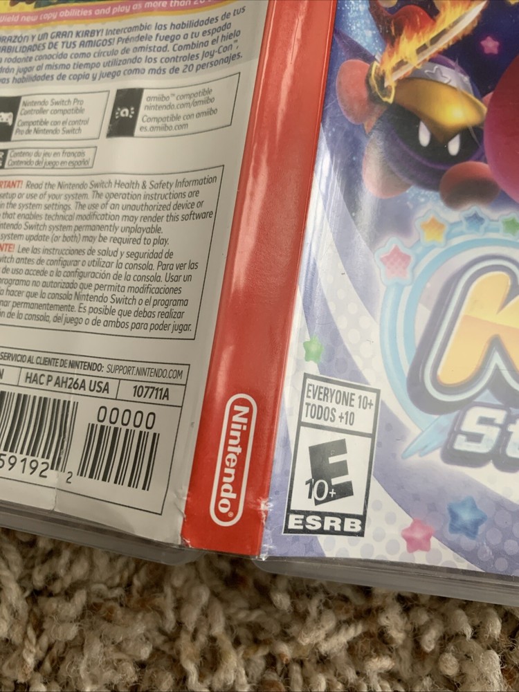 Empty Replacement Case & Artwork ONLY! Kirby Star Allies - Nintendo Switch