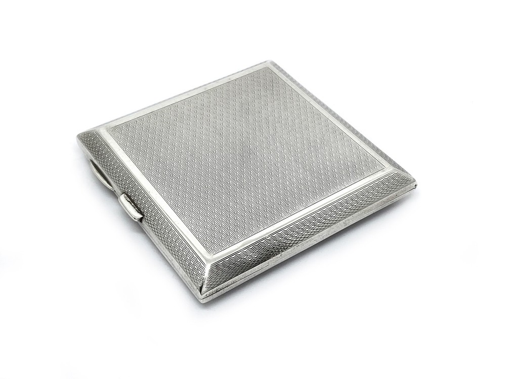 Sterling Silver Cigarette Case, Chester 1926