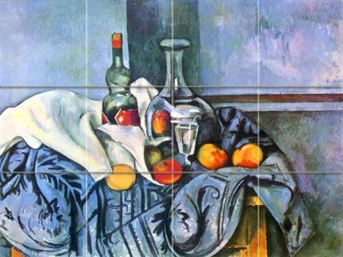 Tile Mural Still Life Bottle P. Cezanne Kitchen Wall Backsplash Marble Ceramic
