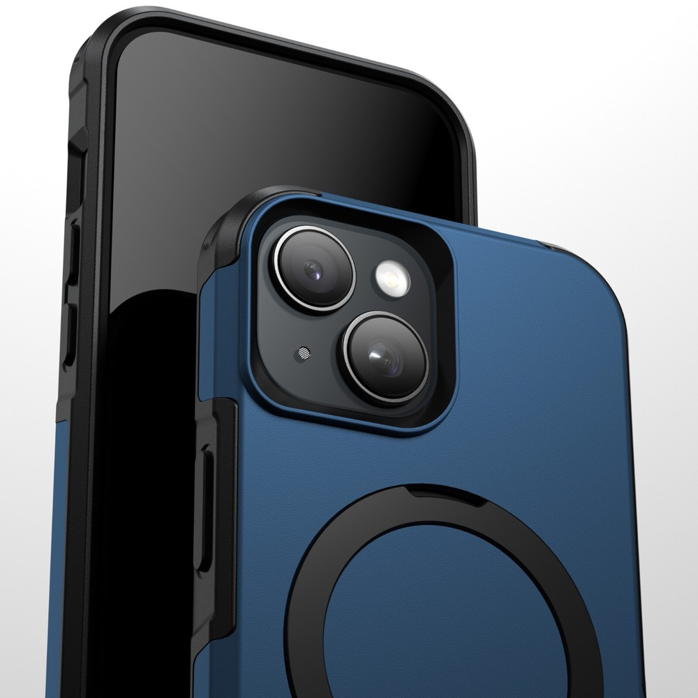 For iPhone 14 15 Plus 15 Pro Max Case MagSafe Ring Stand & Shockproof Protector