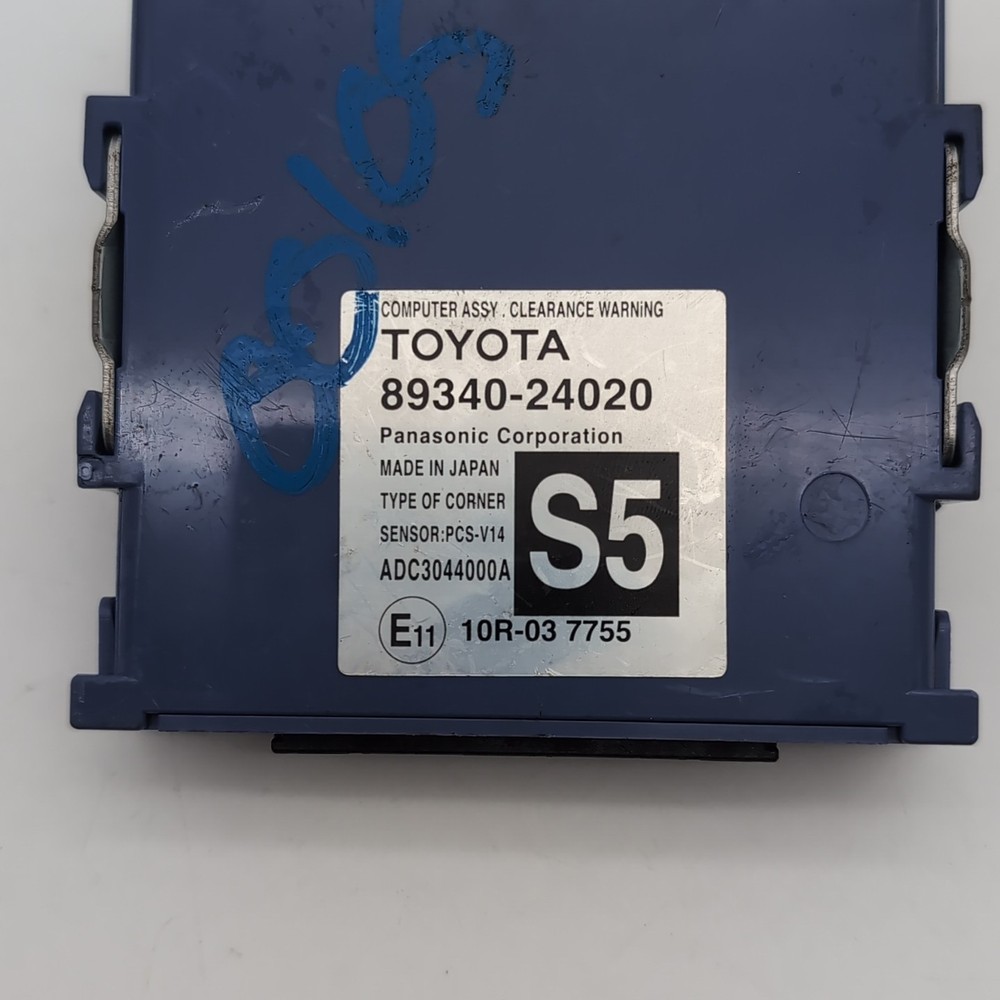 2015 2016 2017 Lexus RC350 Clearance Warning Control Module 89340-24020