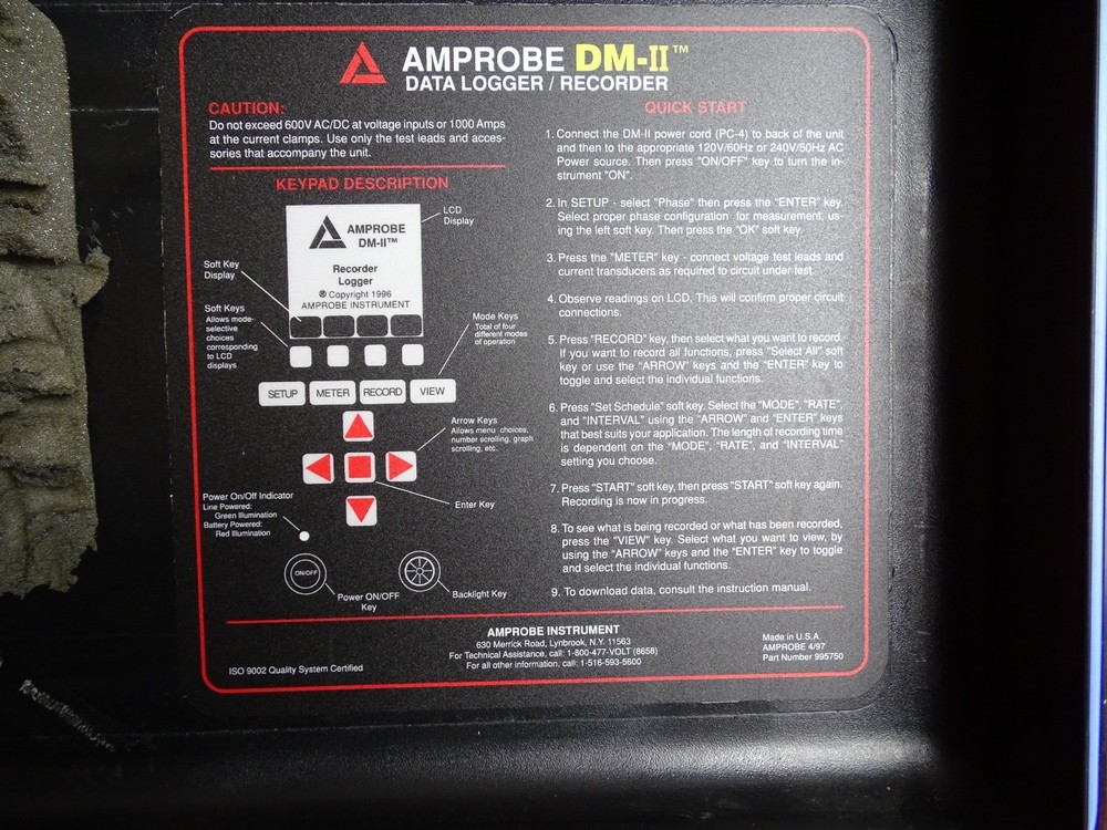 Amprobe DM-II Data Logger/Recorder