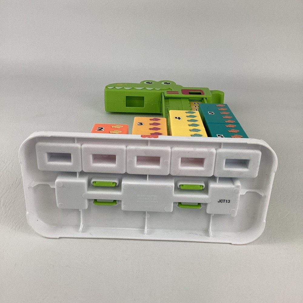 Fisher Price Adding Alligator Stacking Number Blocks Early Math Learning Count