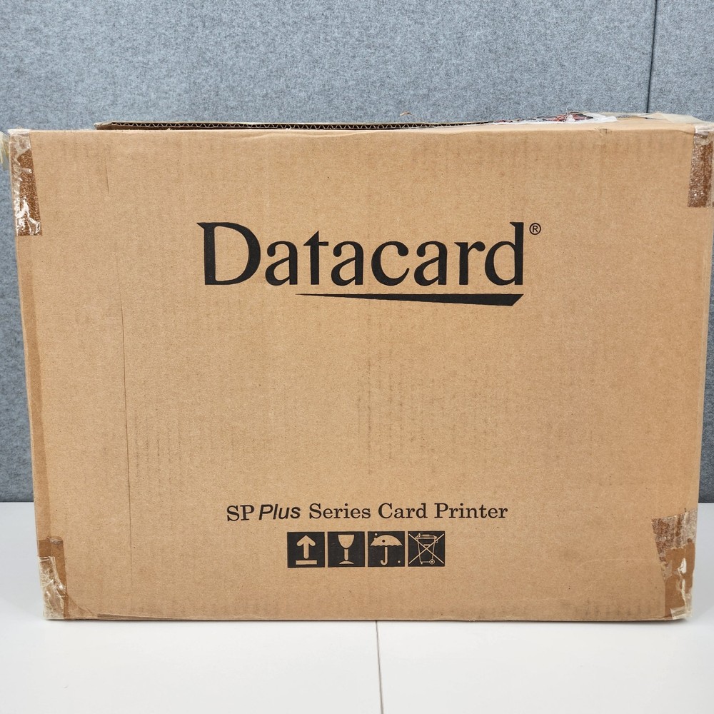Datacard SP35 Plus Monochrome Color ID Card Printer Power Adapter & USB Cable