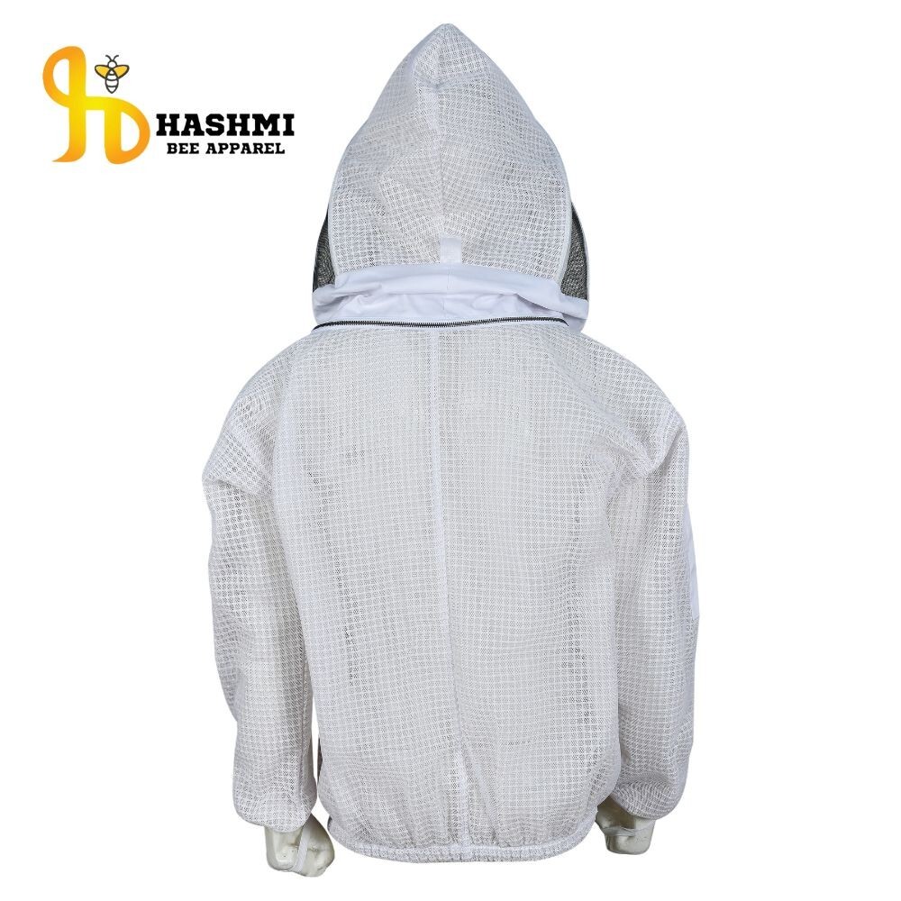 Bee Jacket Sting Protected 3 Layer Jacket Fencing Veil White Beekeeper Jacket