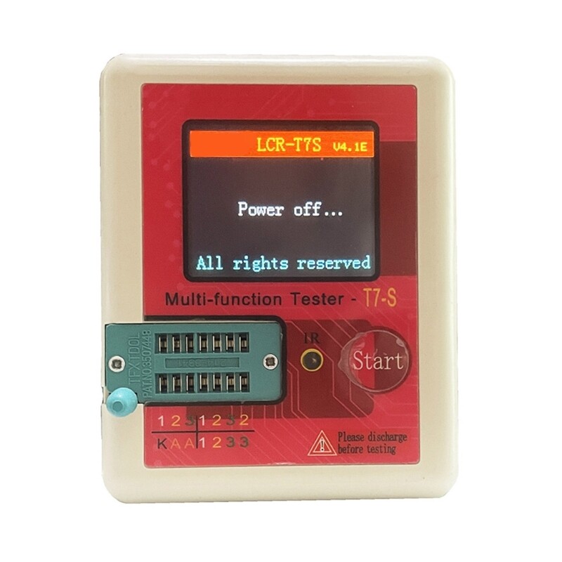 Diode Triode MOS/NPN Capacitor Resistor Transistors Transistors Tester Meter