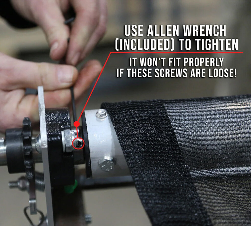 Dump Truck & Trailer Tarp Kit with 8' x 16' PVC Double Pocket Mesh Tarp