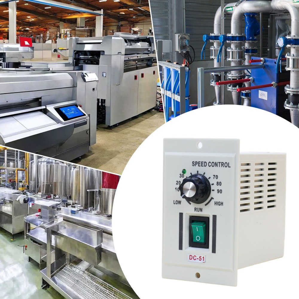 AC 110V DC 0-90V Motor Speed Controller with Adjustable Knob