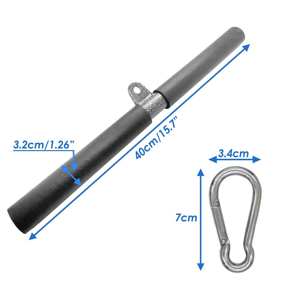 Pulldown Straight Bar for Cable Machine - Pull Down Bars Rowing Machine Handl...