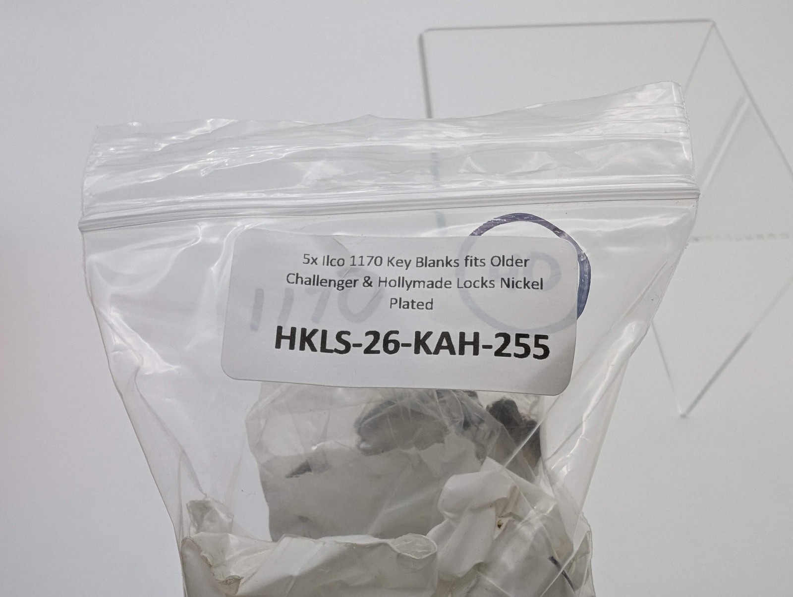 5x Ilco 1170 Key Blanks fits Older Challenger & Hollymade Locks Nickel Plated